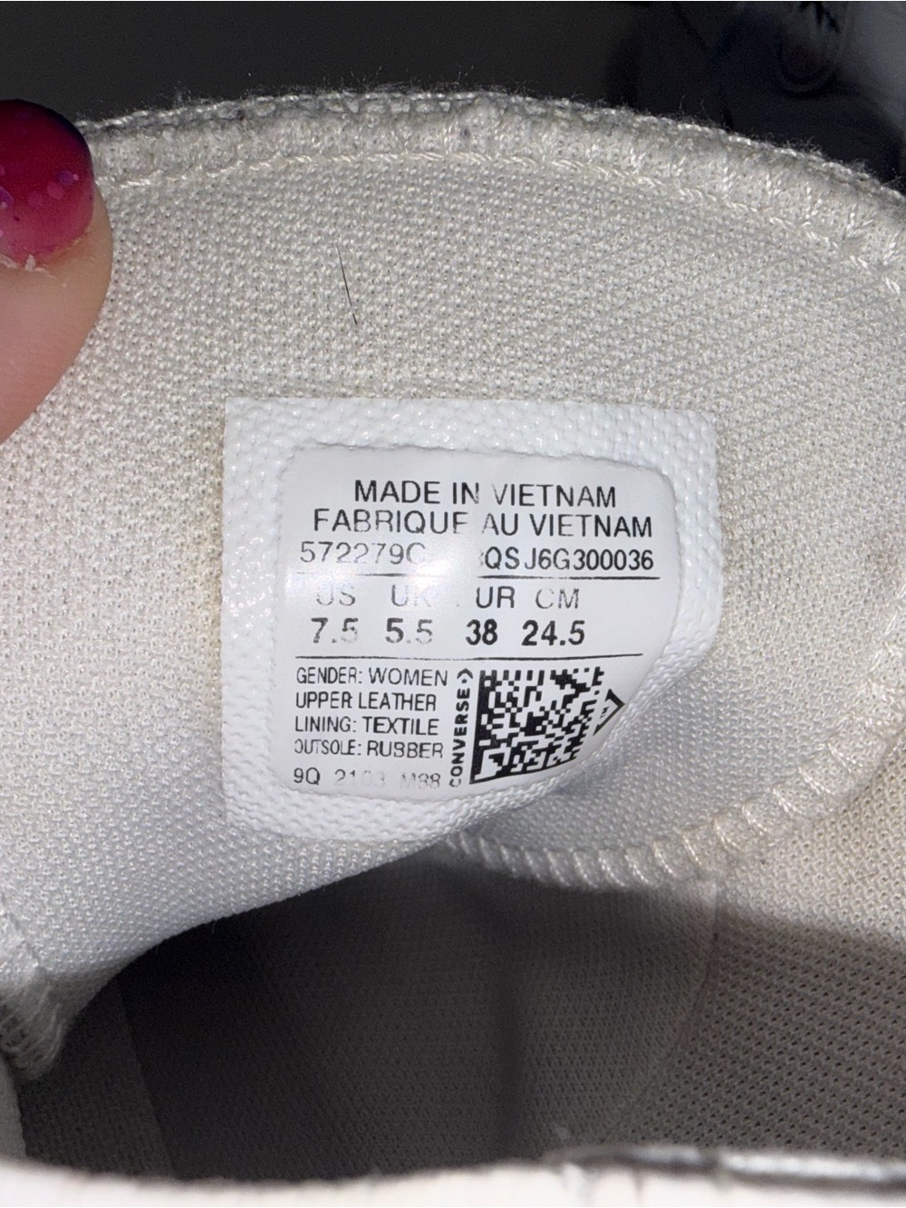 Converse White Women's High-Top Platform Sneakers - Picture 5 of 5